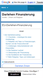 Mobile Screenshot of eu-darlehen-finanzierung.de